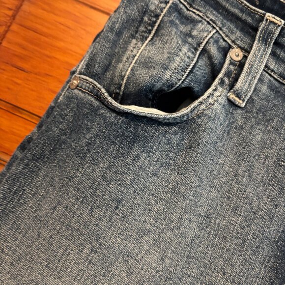 AG Adriana Goldshmied PANELED MARI JEANS HIGH RISE SLIM STRAIGHT - Picture 3 of 5